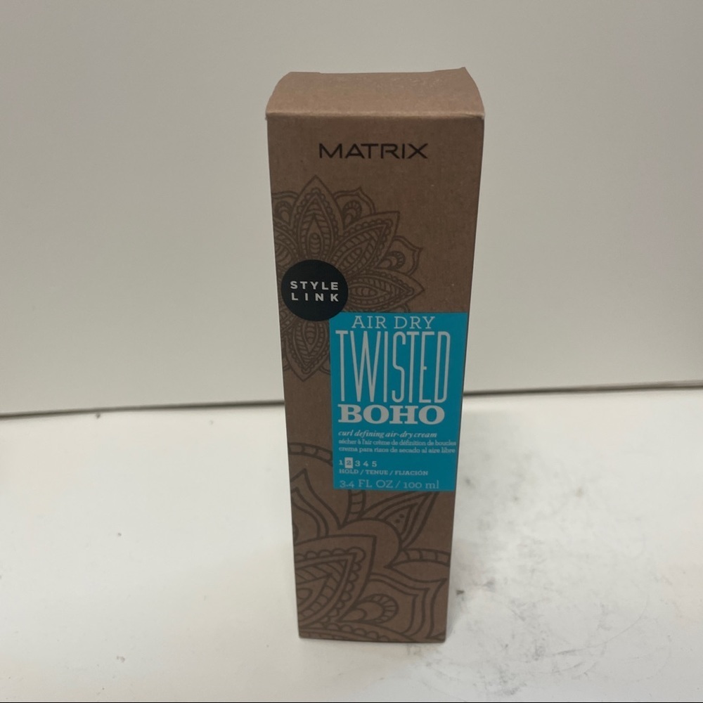 Matrix Style Link Air Dry Twisted BOHO Curl Defining Air Dry Cream 3.4 OZ HTF